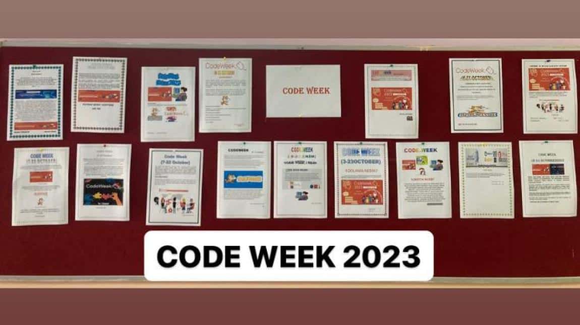 Okulumuzda Code Week Afiş Tasarım Etkinliği Yapıldı
